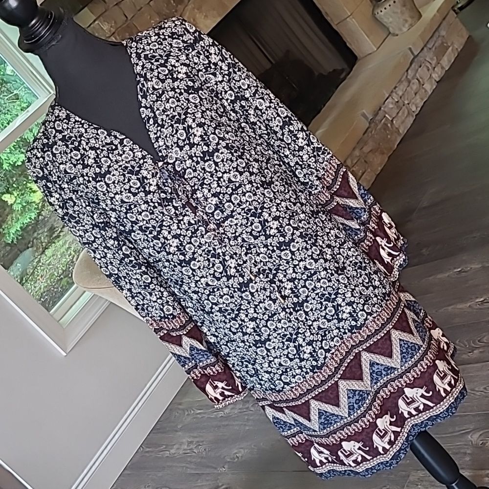 Skies are Blue sz XS elephant dress